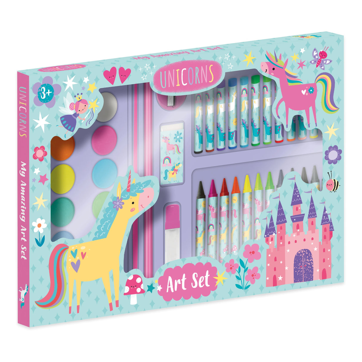 Unicorns Children's 42 Piece Art Set