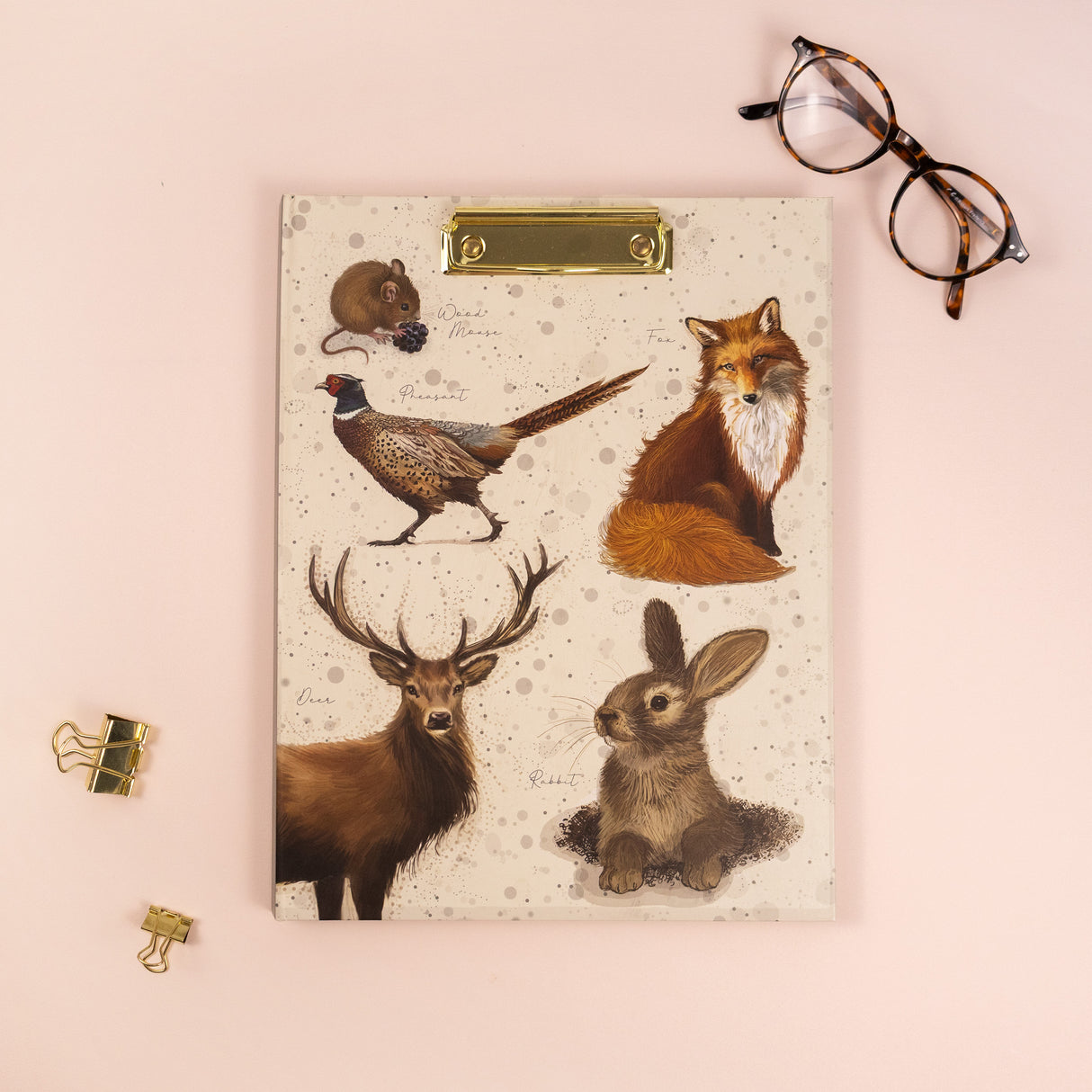 British Wildlife Clipboard Folder - A4 Notepad Organiser