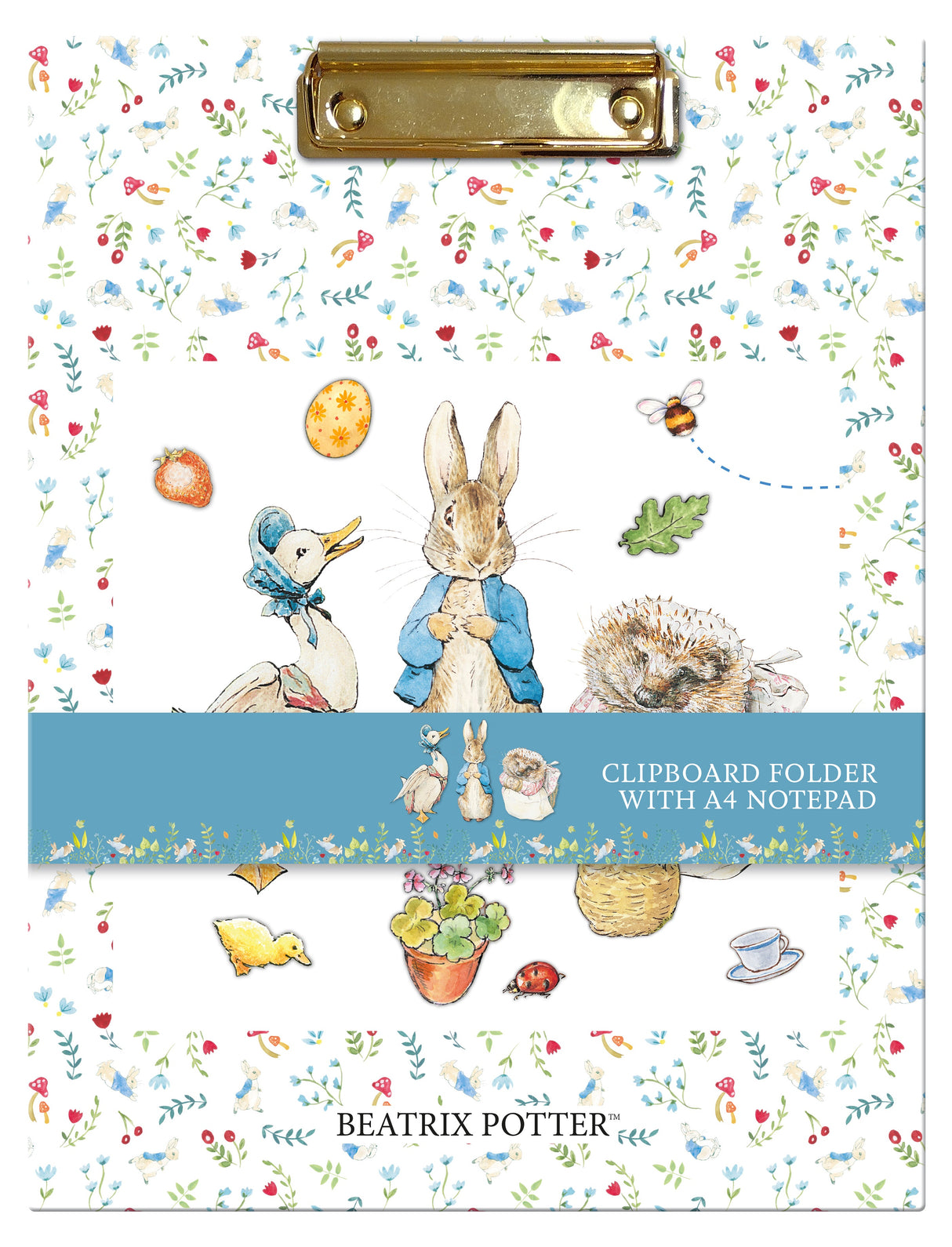 Beatrix Potter Clipboard Folder with A4 Notepad