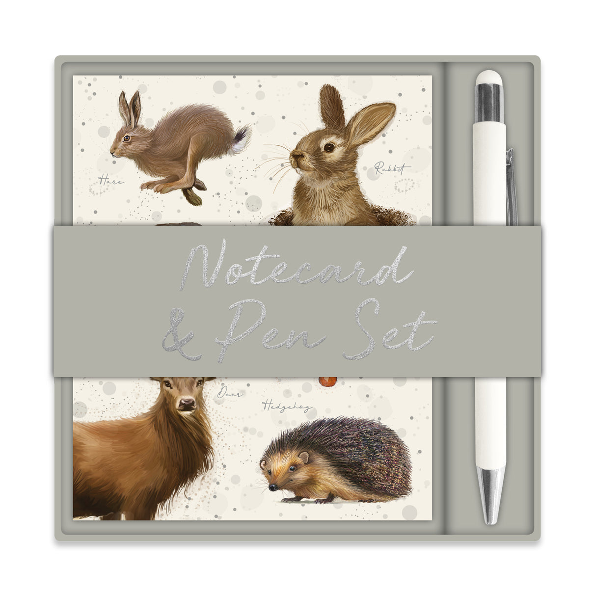British Wildlife Notecard & Pen Gift Set