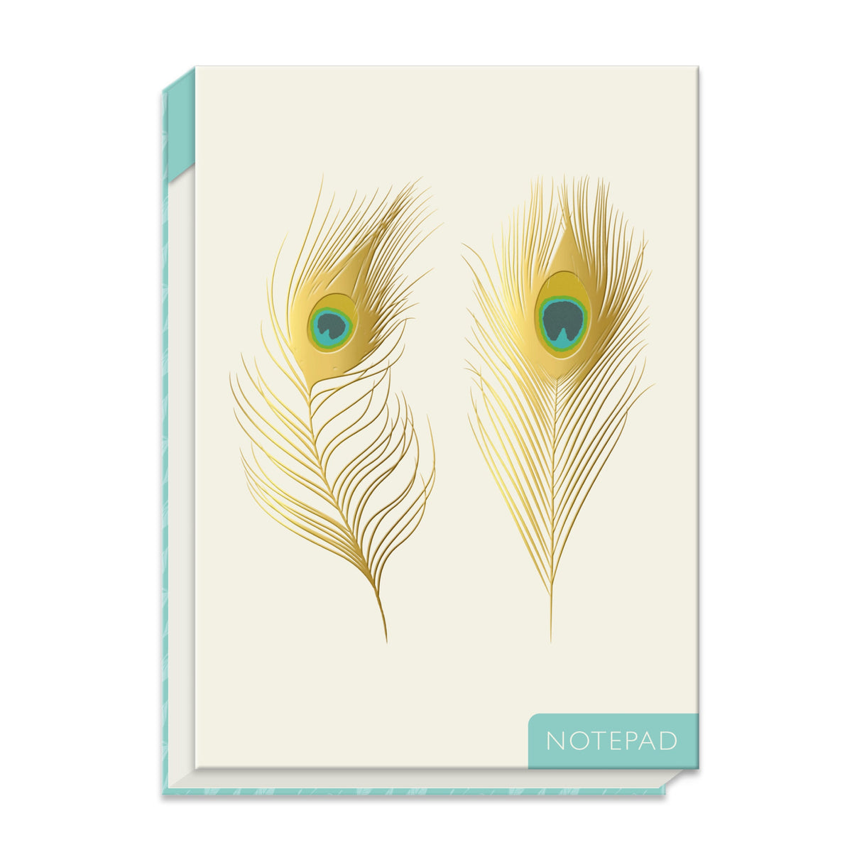 Peacock Feathers Flip Up Notepad