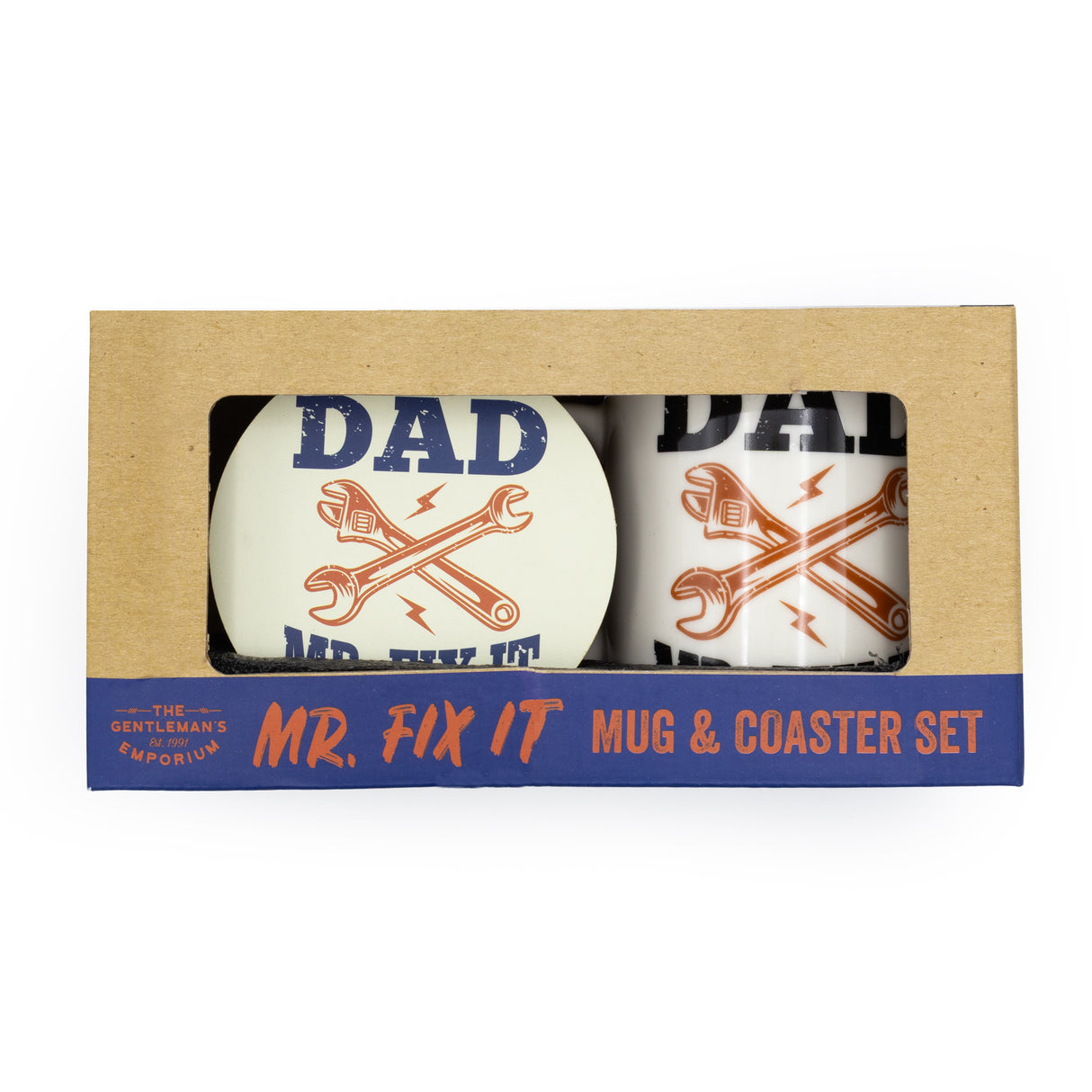 Gentleman’s Emporium Mr Fix It Mug & Coaster Set Gift