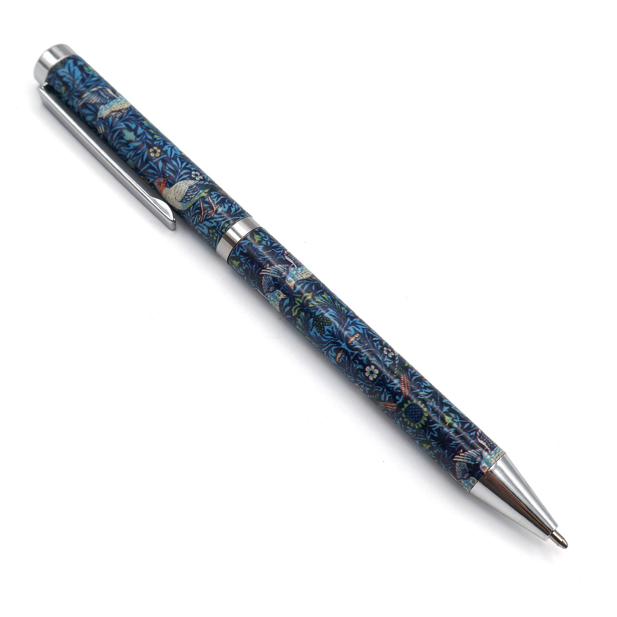 William Morris Birds Ballpoint Pen In Gift Box