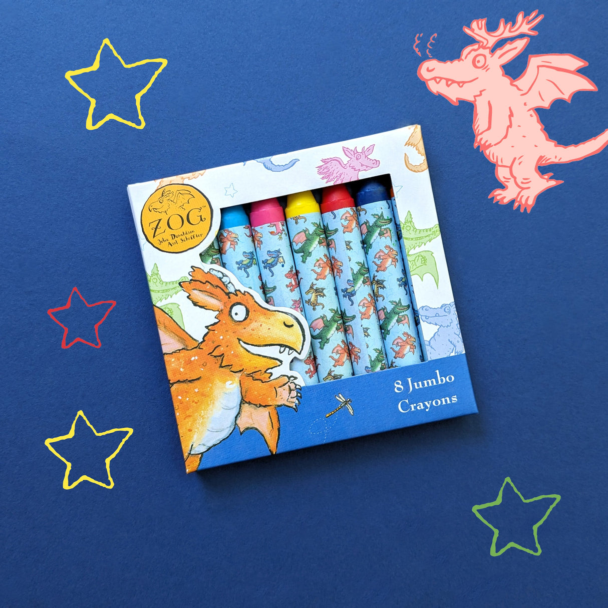 Zog Set of 8 Jumbo Crayons