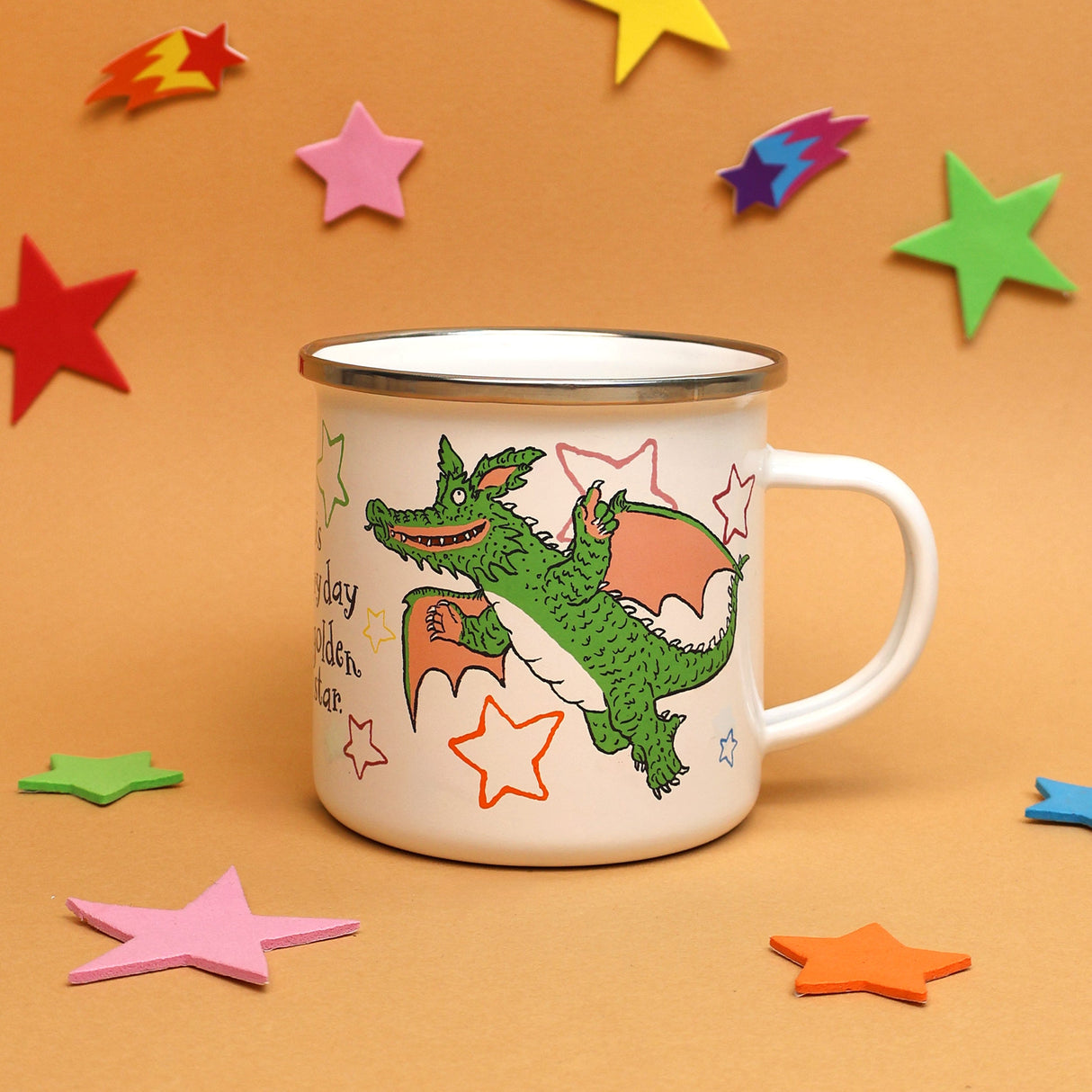 Zog Enamel Mug - Colourful Julia Donaldson Design
