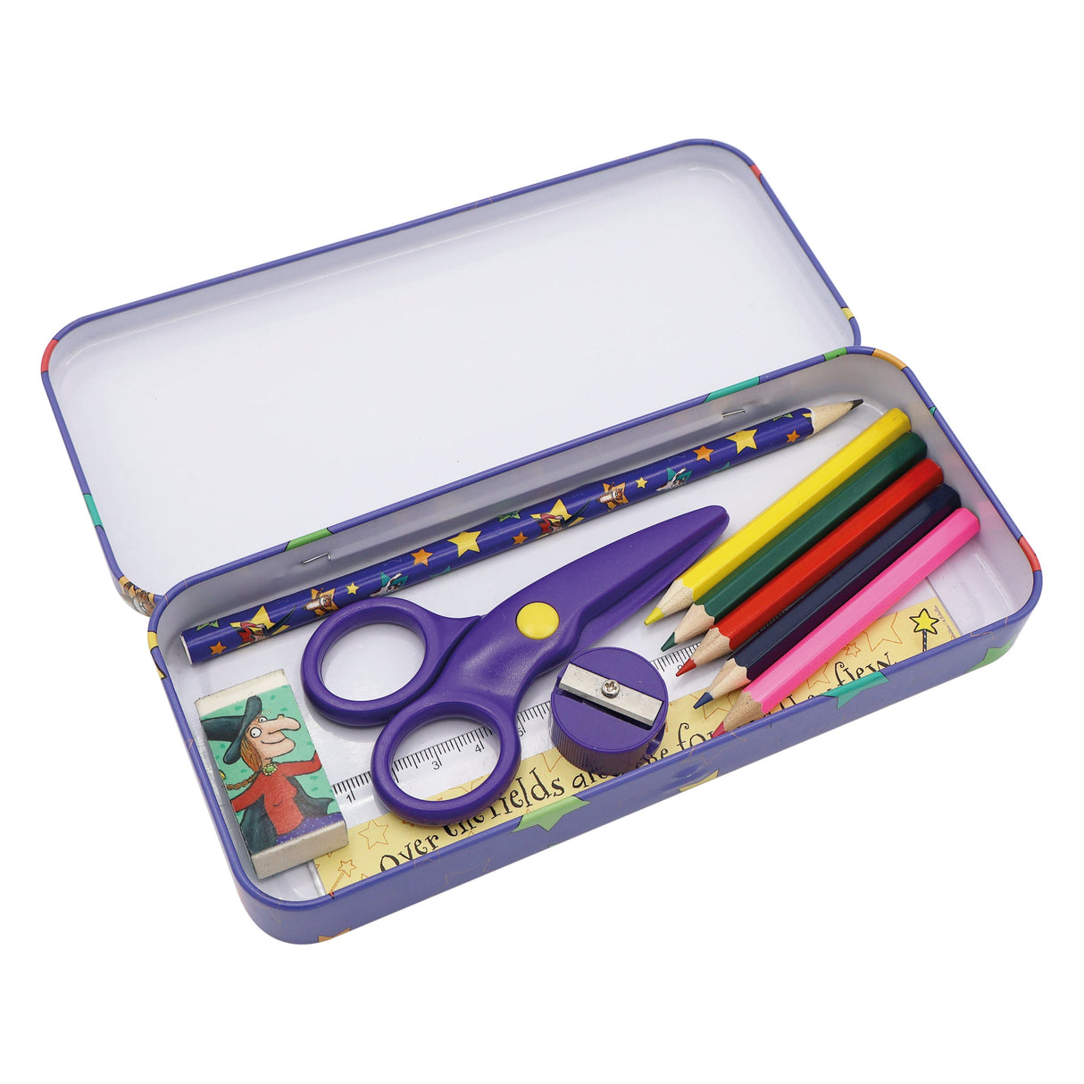 Room on the Broom Children's Stationery Tin Set