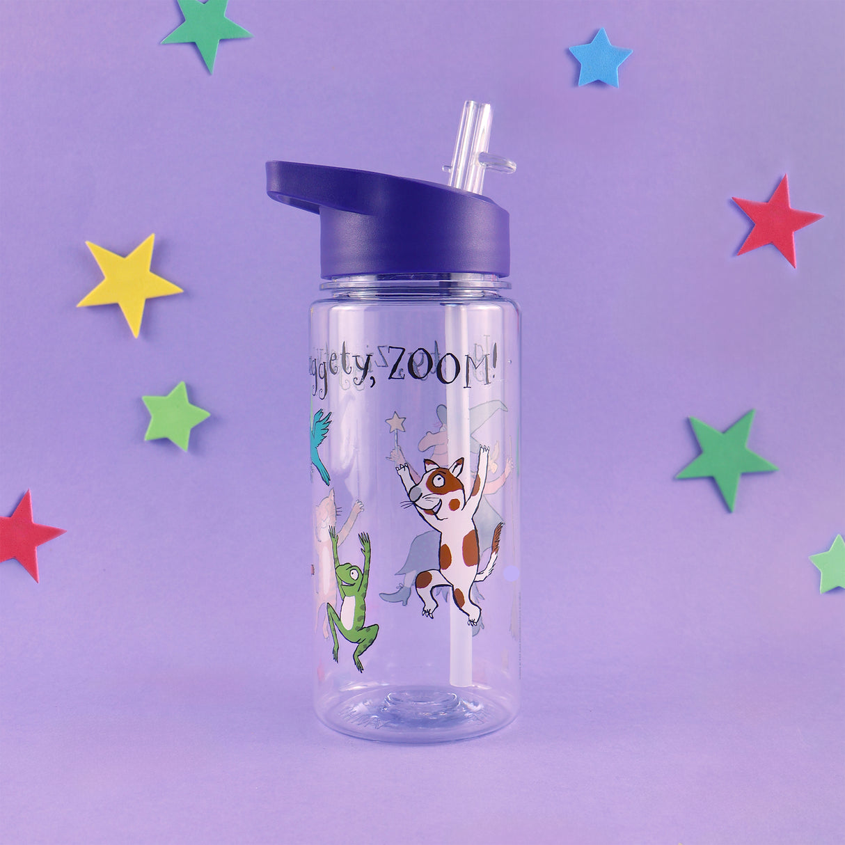 Children’s Water Bottle Room On The Broom Design - 450ml and BPA Free