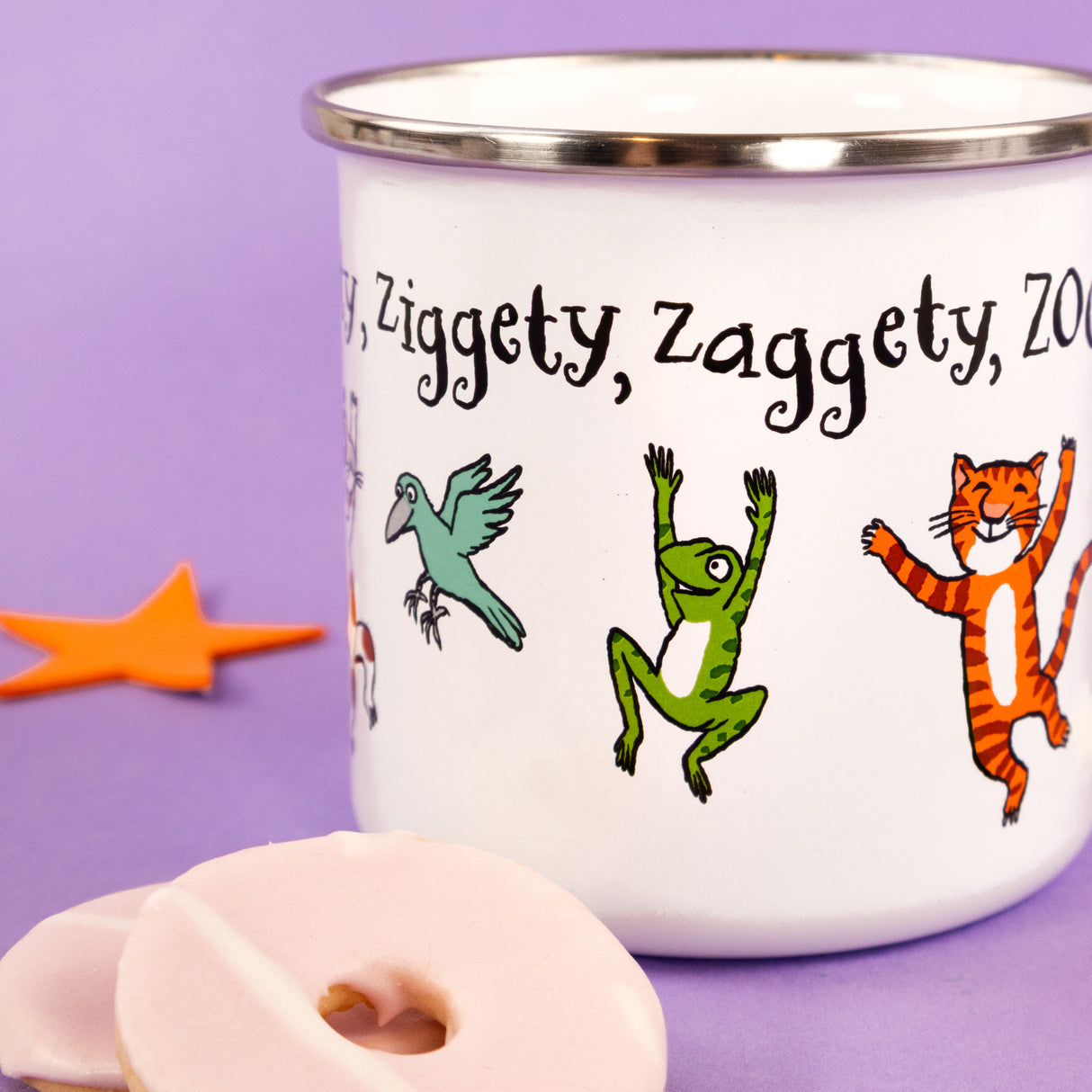 Room on the Broom Enamel Mug - Magical Character Design
