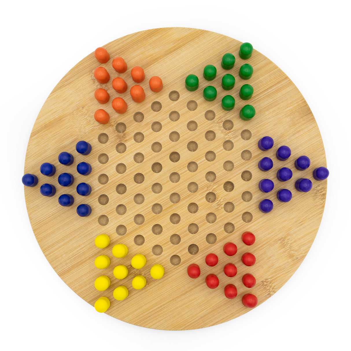 Bamboo Chinese Chequers Set - Made Using Sustainable Materials