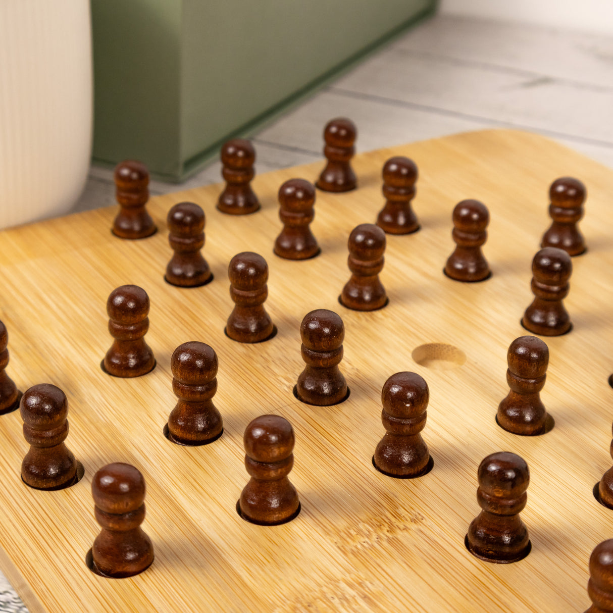 Bamboo Solitaire and Sudoku Double Set - Made Using Sustainable Materials