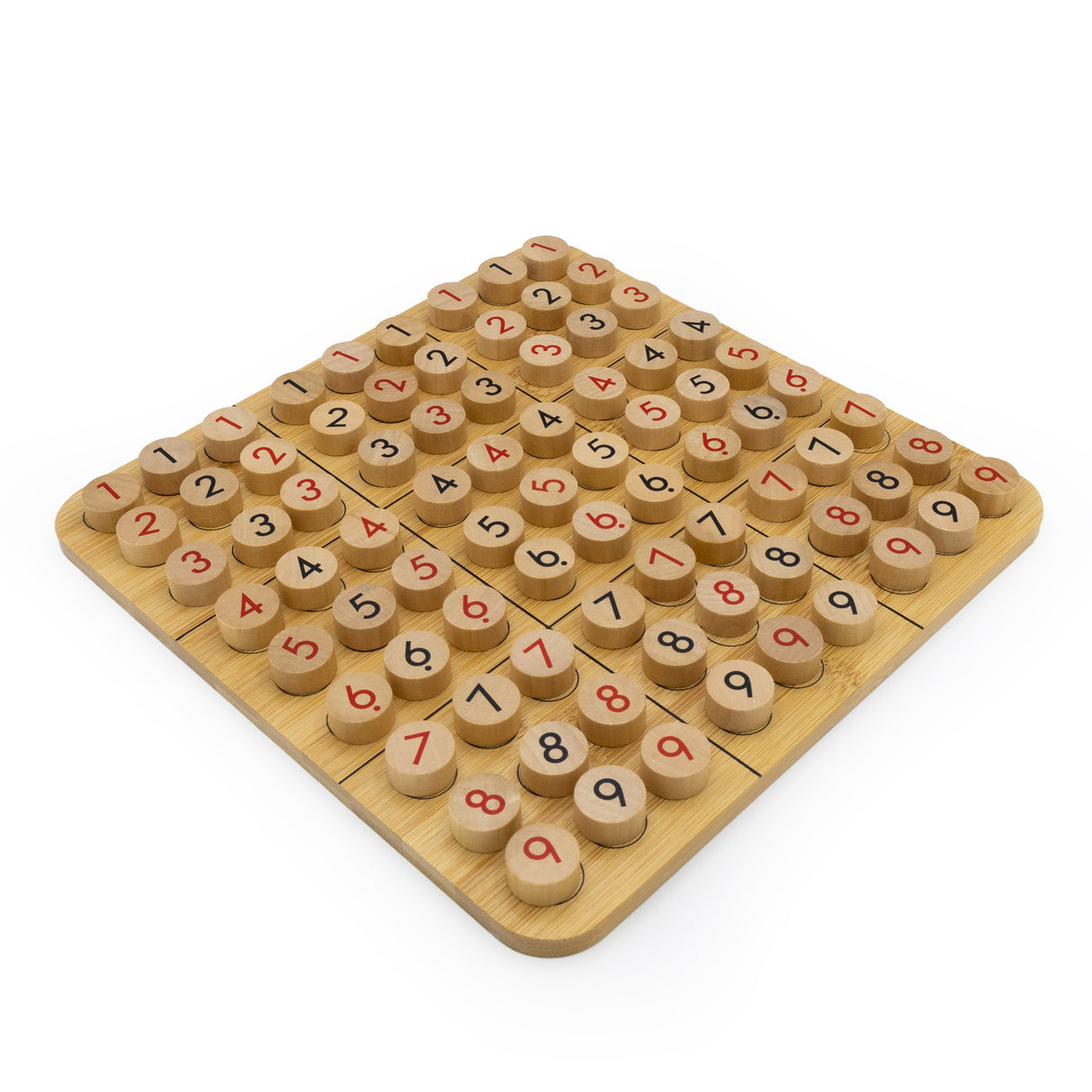 Bamboo Solitaire and Sudoku Double Set - Made Using Sustainable Materials