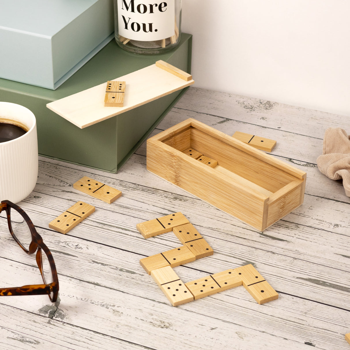 Bamboo Dominoes Set - Made Using Sustainable Materials