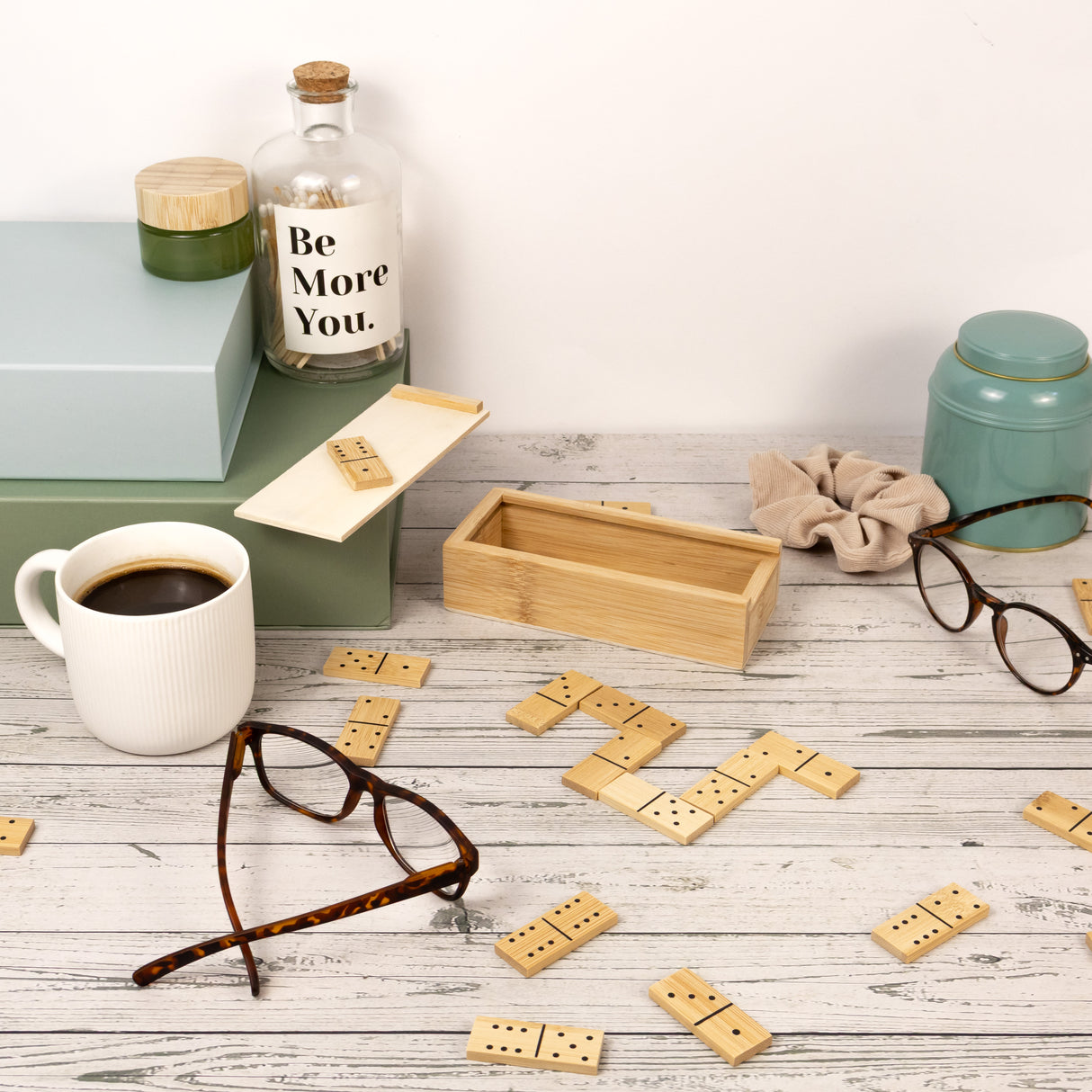 Bamboo Dominoes Set - Made Using Sustainable Materials