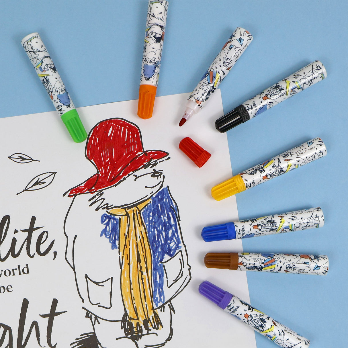 Paddington Set of 8 Jumbo Marker Pens