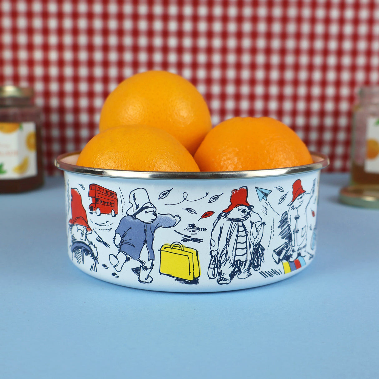 Paddington Enamel Bowl - Classic Bear Design