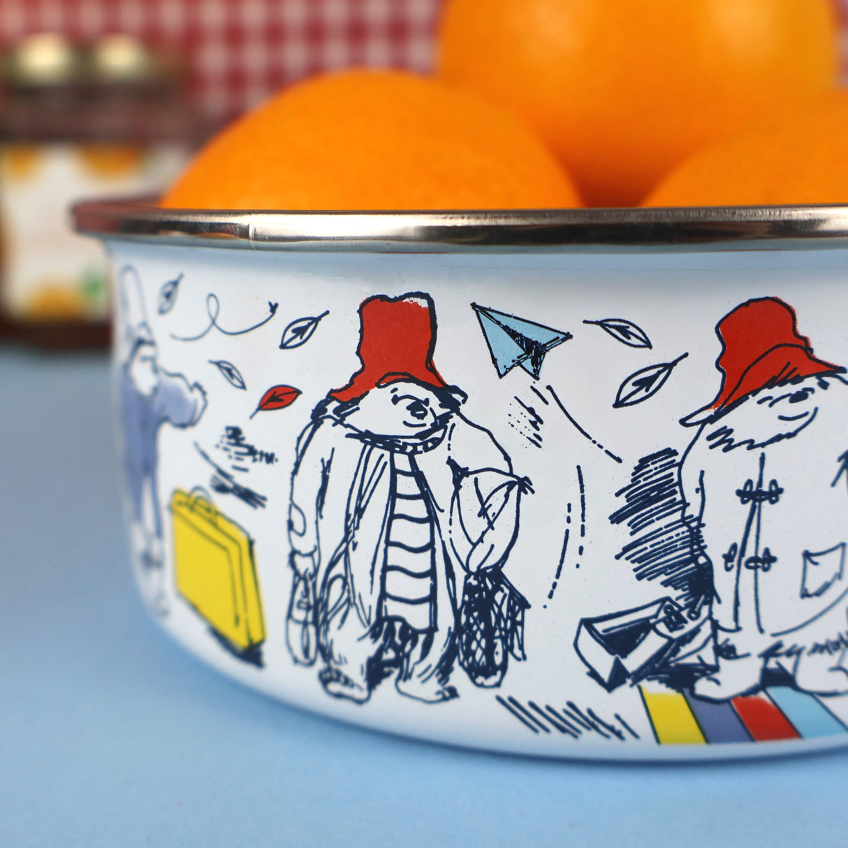 Paddington Enamel Bowl - Classic Bear Design