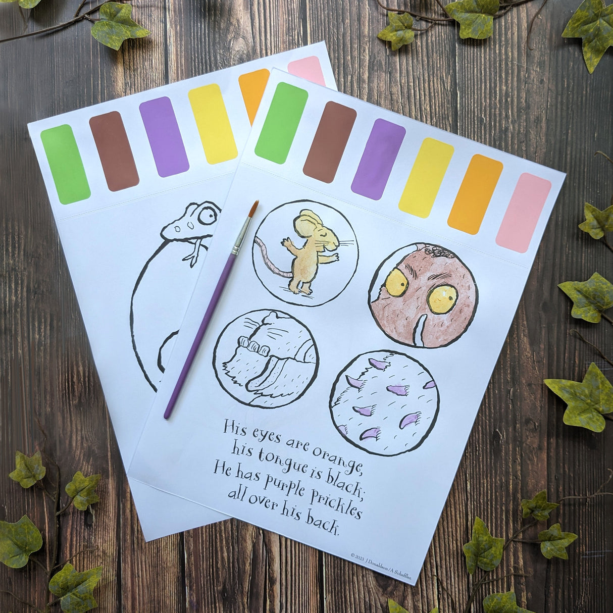 The Gruffalo Paint Palette Art Set