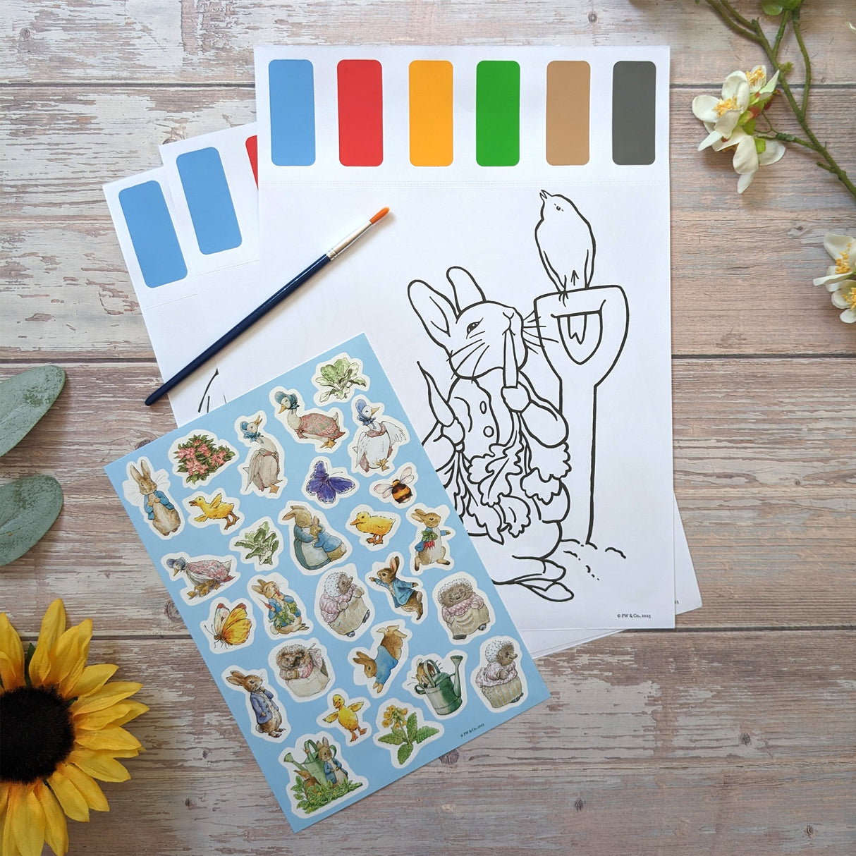 Beatrix Potter Paint Palette Art Set