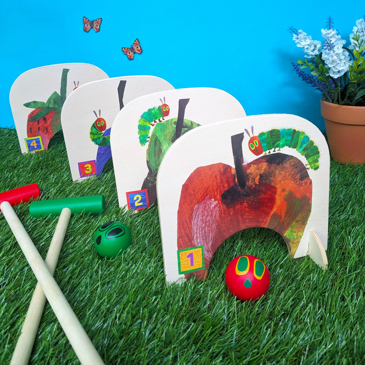 The Very Hungry Caterpillar Children’s Wooden Croquet Set