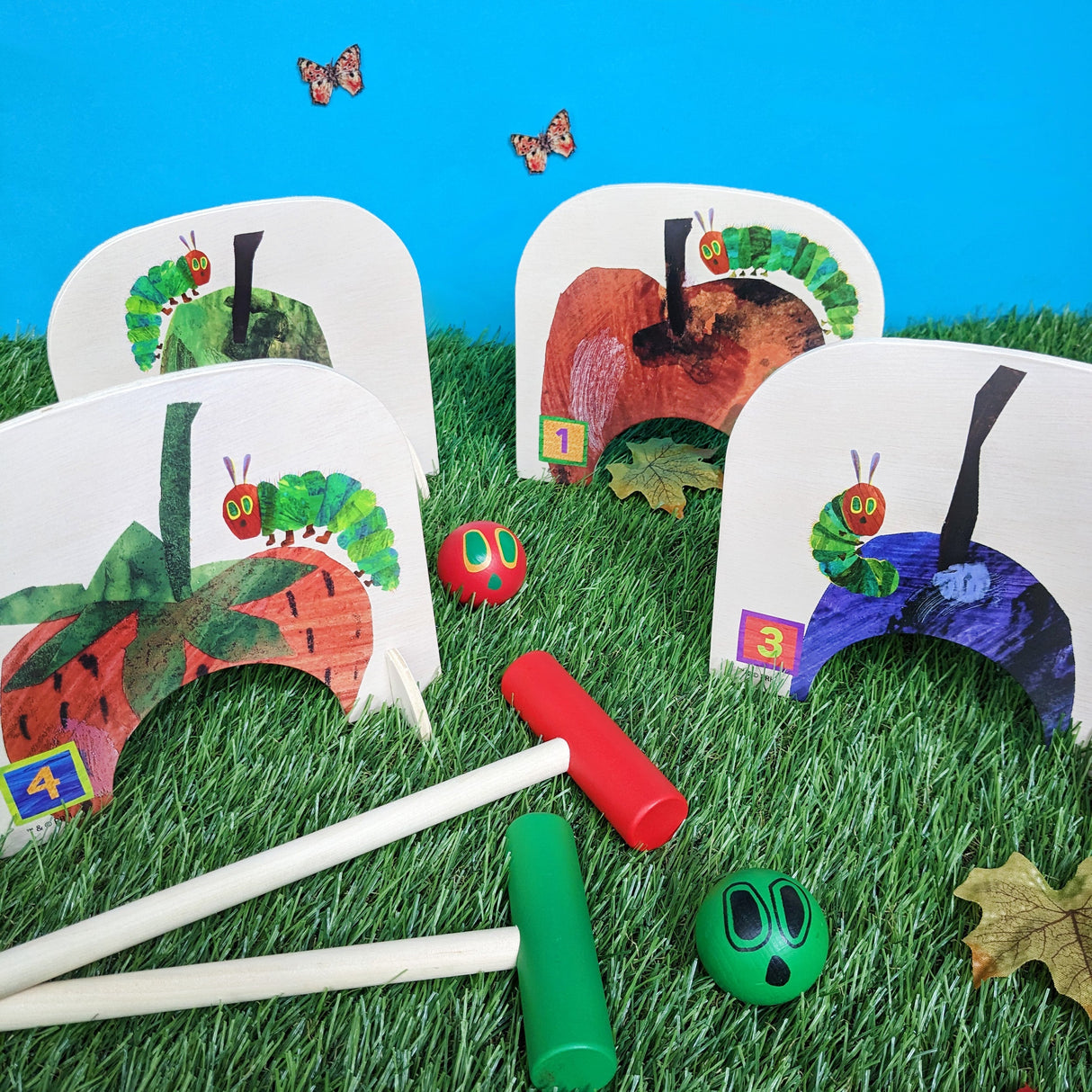 The Very Hungry Caterpillar Children’s Wooden Croquet Set