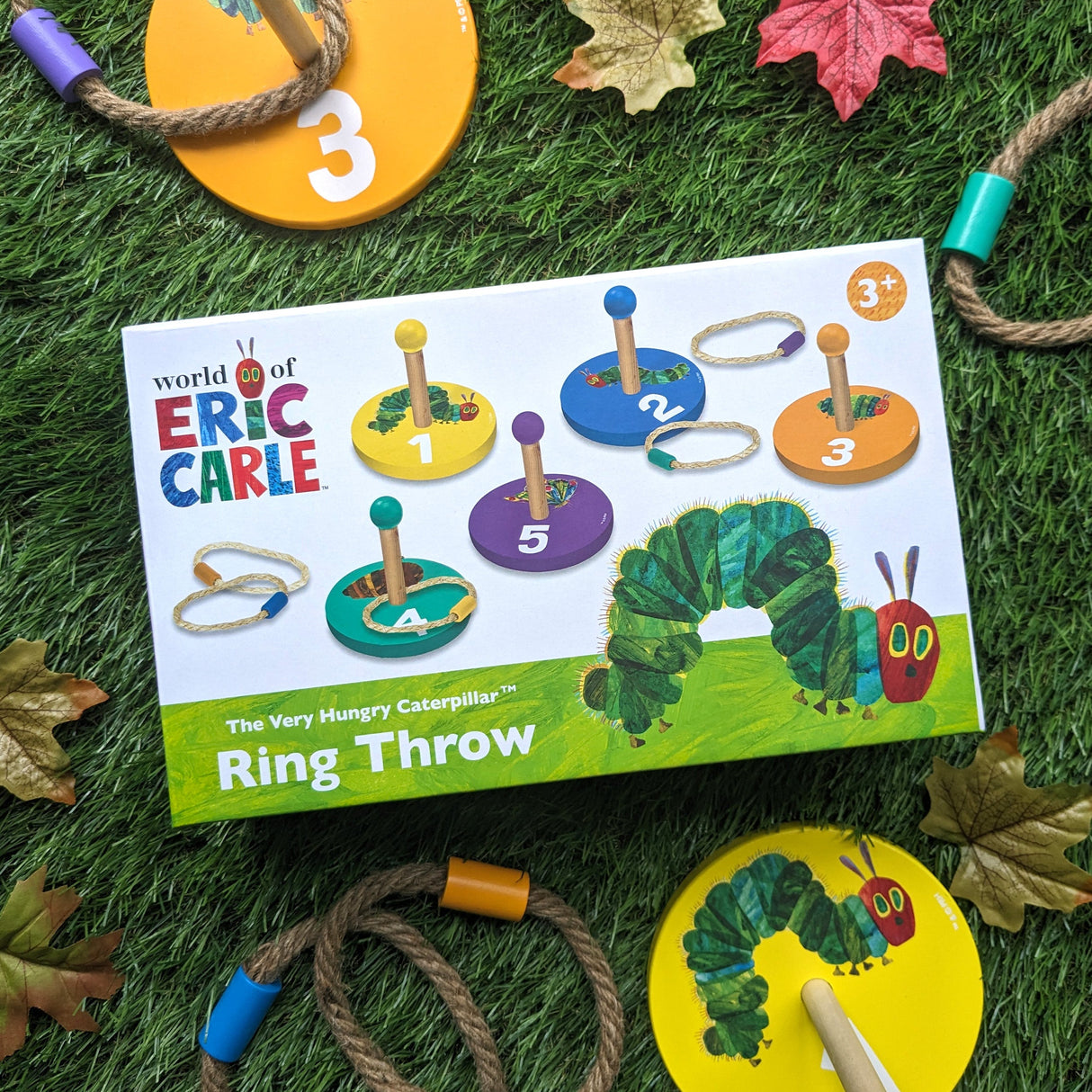 The Very Hungry Caterpillar Children's Wooden Ring Toss Set