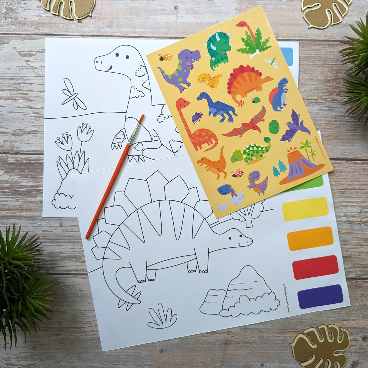 Dinosaurs Paint Palette Art Set