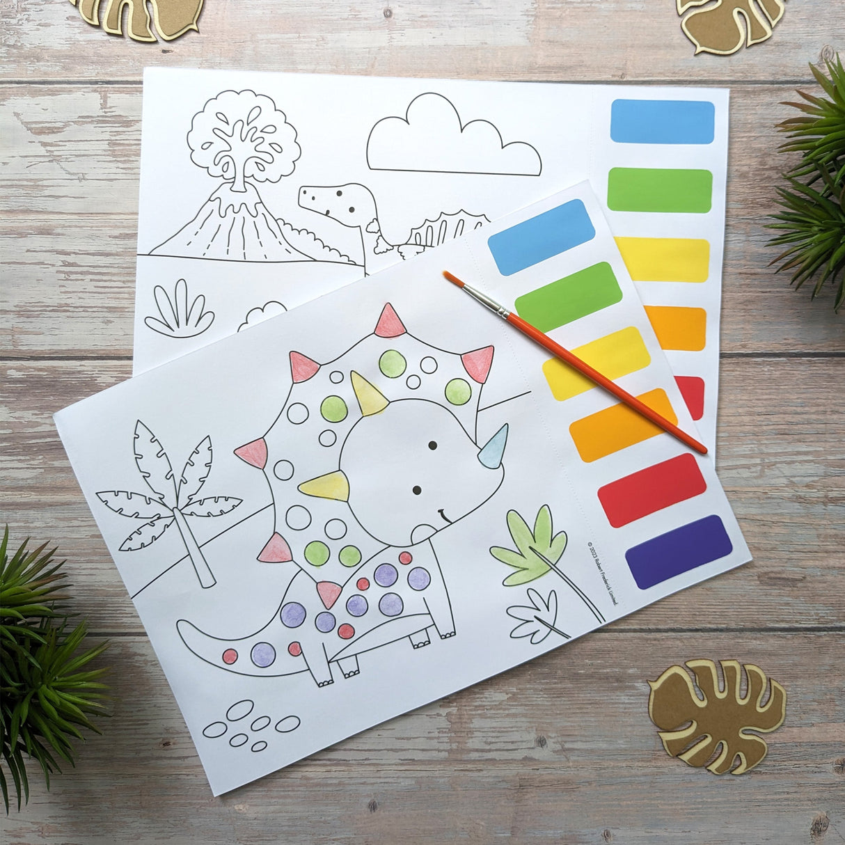 Dinosaurs Paint Palette Art Set