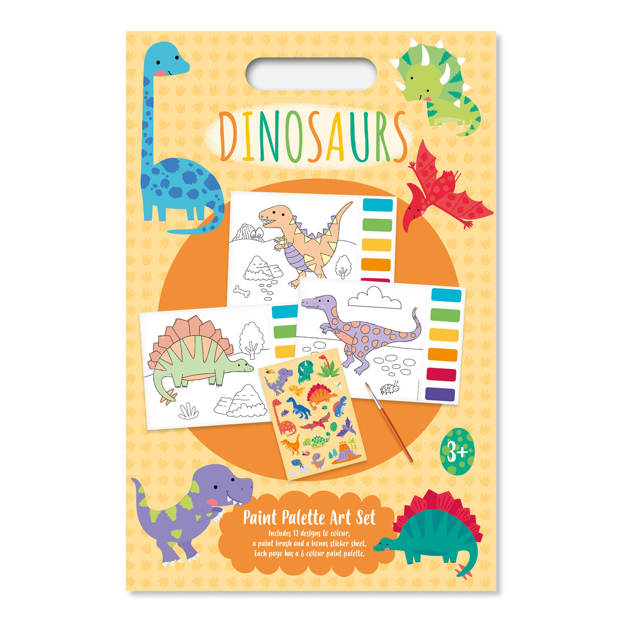 Dinosaurs Paint Palette Art Set