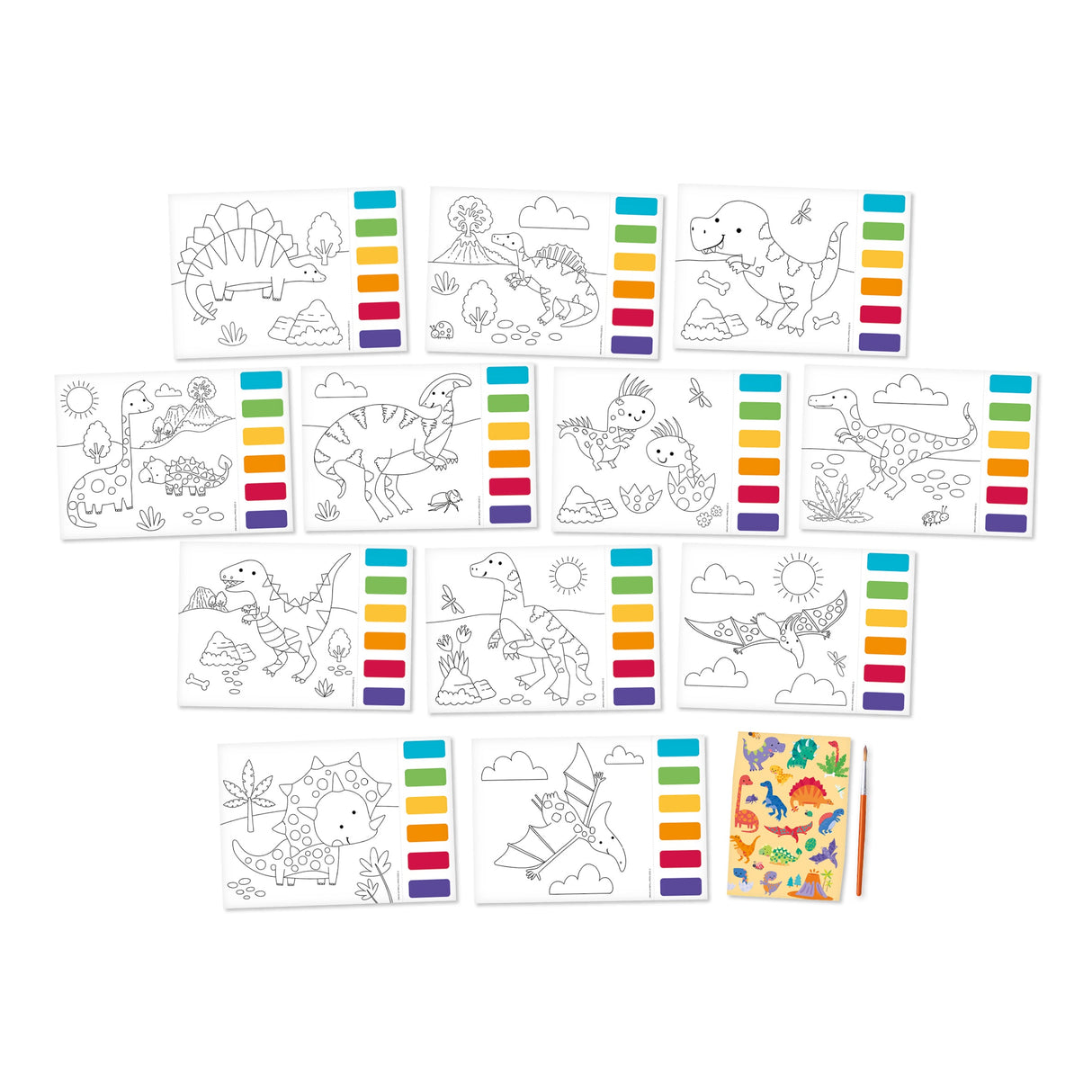 Dinosaurs Paint Palette Art Set