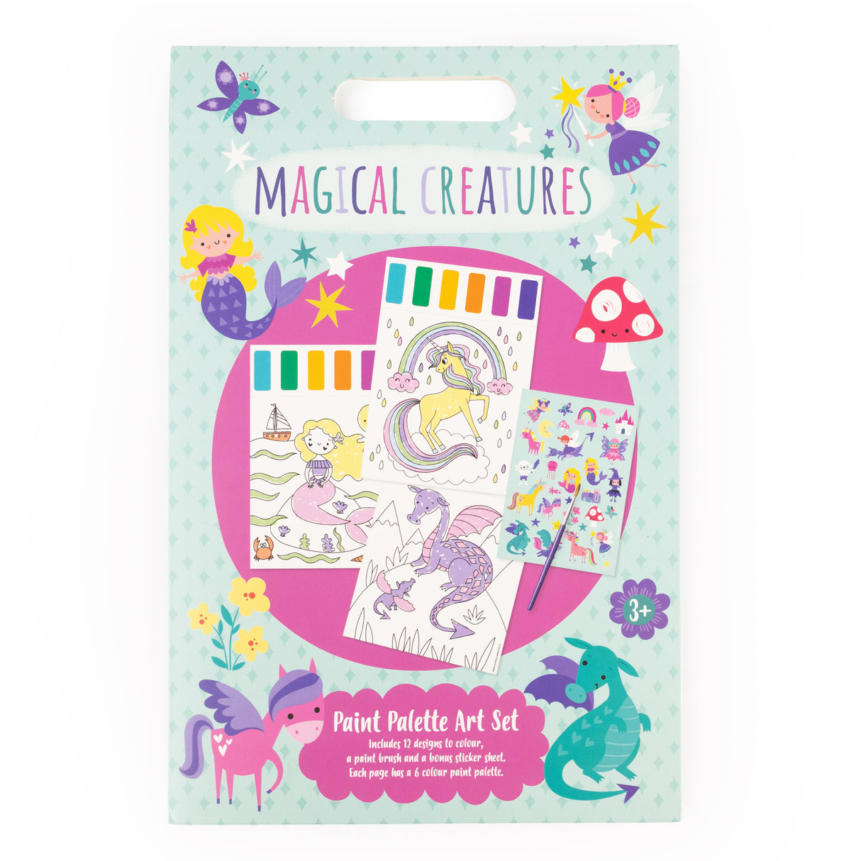 Unicorn Paint Palette Art Set