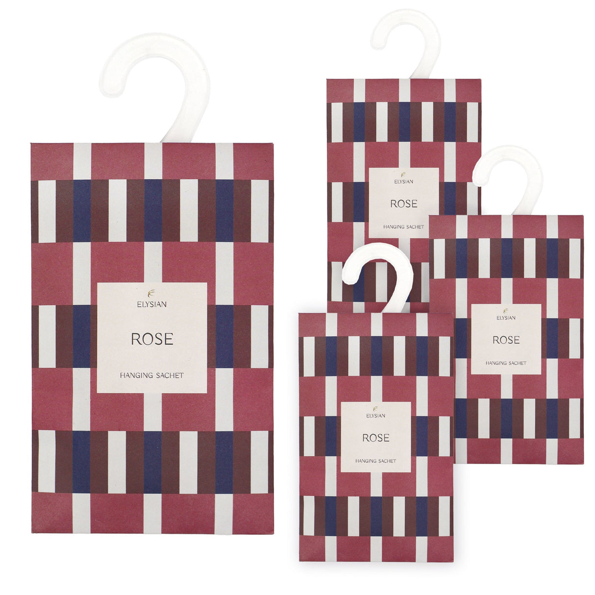 Elysian Scented Hanging Sachet - Set of 4 Rose