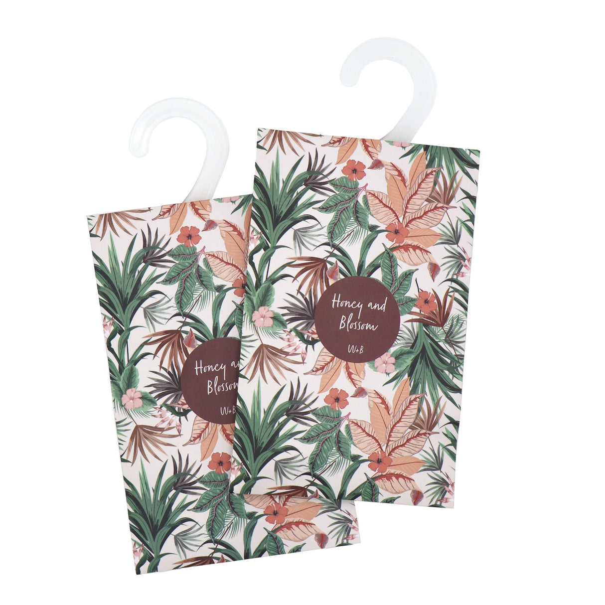Willow and Belle Scented Hanging Sachet - Set of 4 Honey and Blossom - Tropical Design