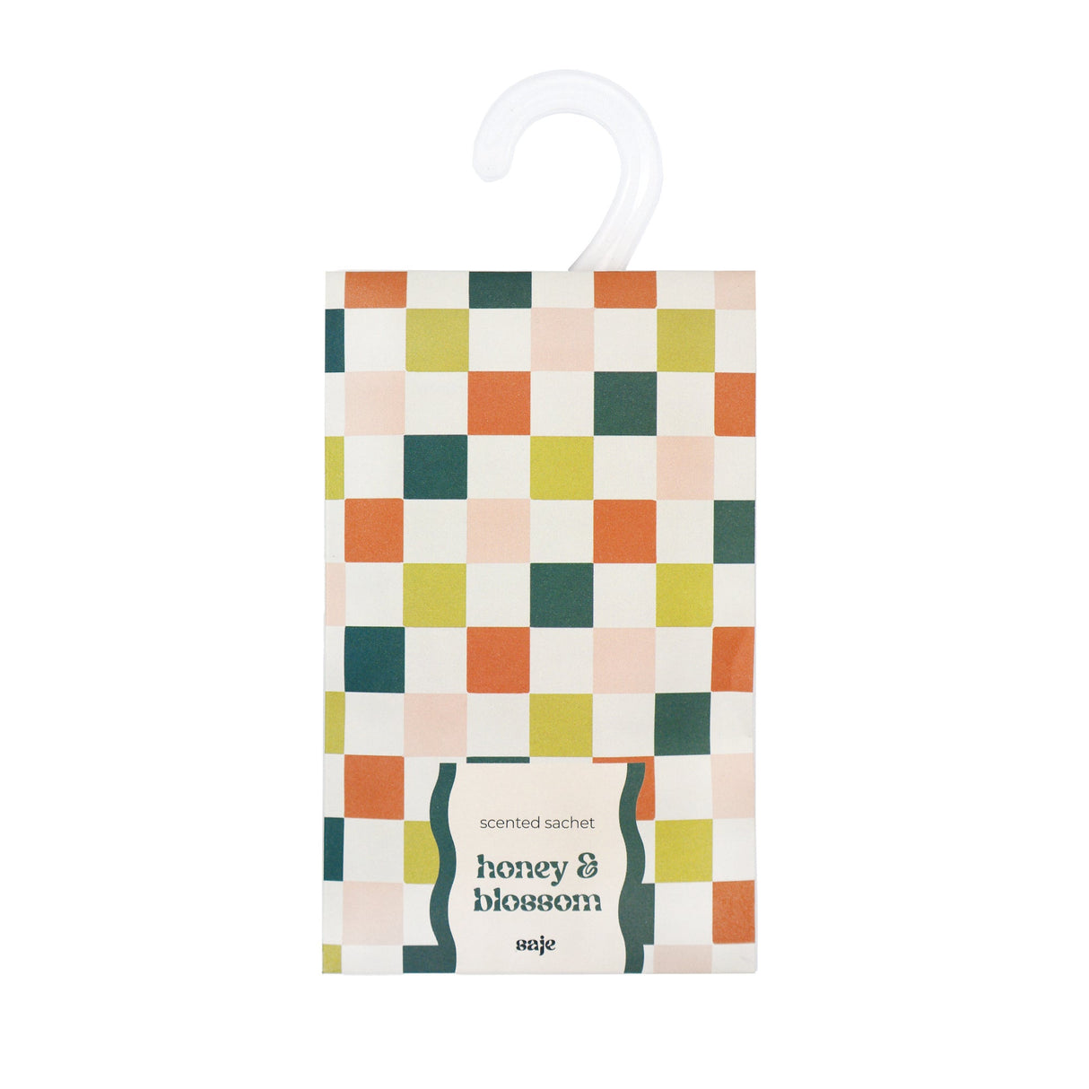 Saje Scented Hanging Sachet - Set of 4 Honey and Blossom - Chess Design