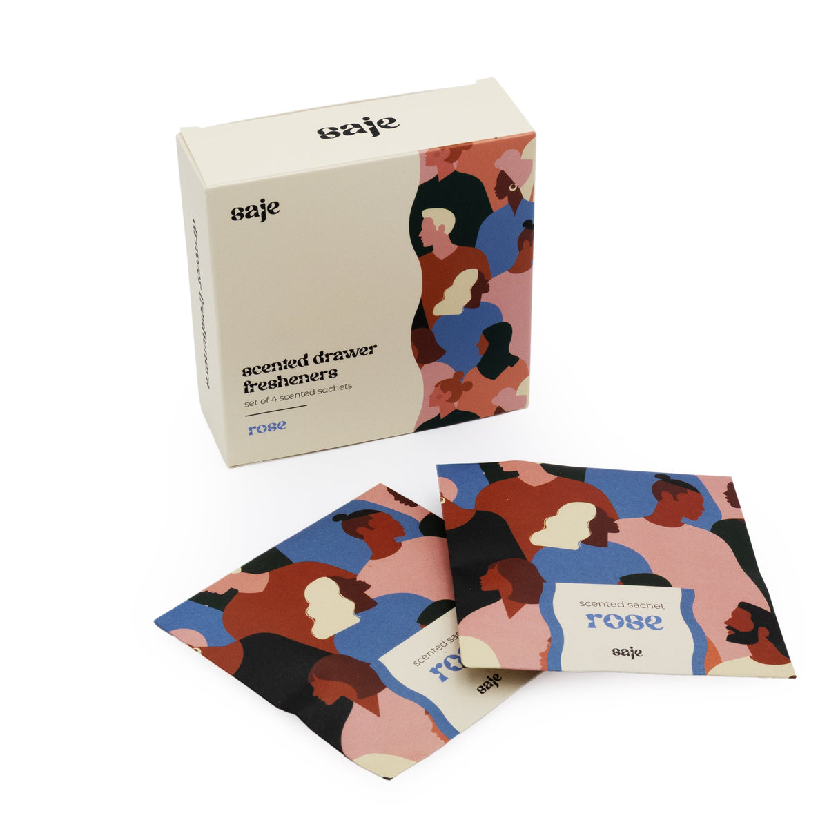Saje Scented Sachet - Set of 4 Rose - People Design
