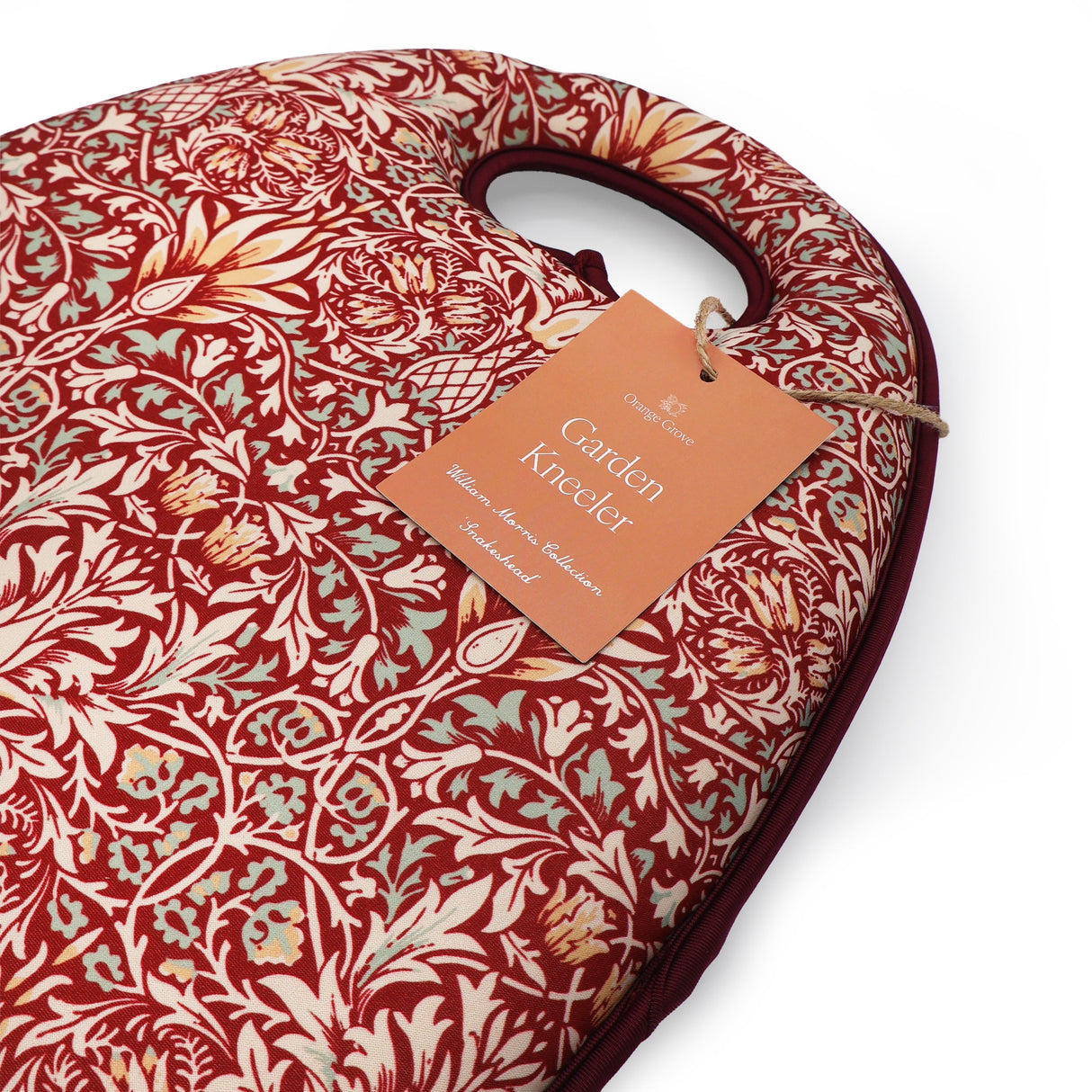 Orange Grove Garden Kneeler - William Morris Design - Padded Memory Foam
