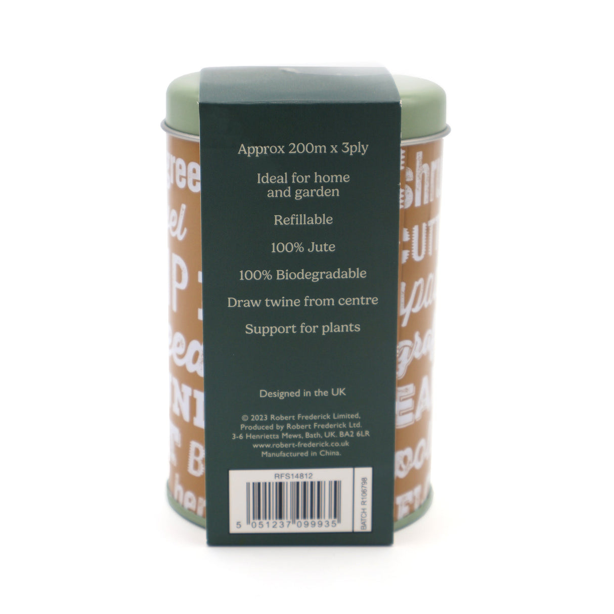 Orange Grove Garden and Household Twine in Refillable Tin