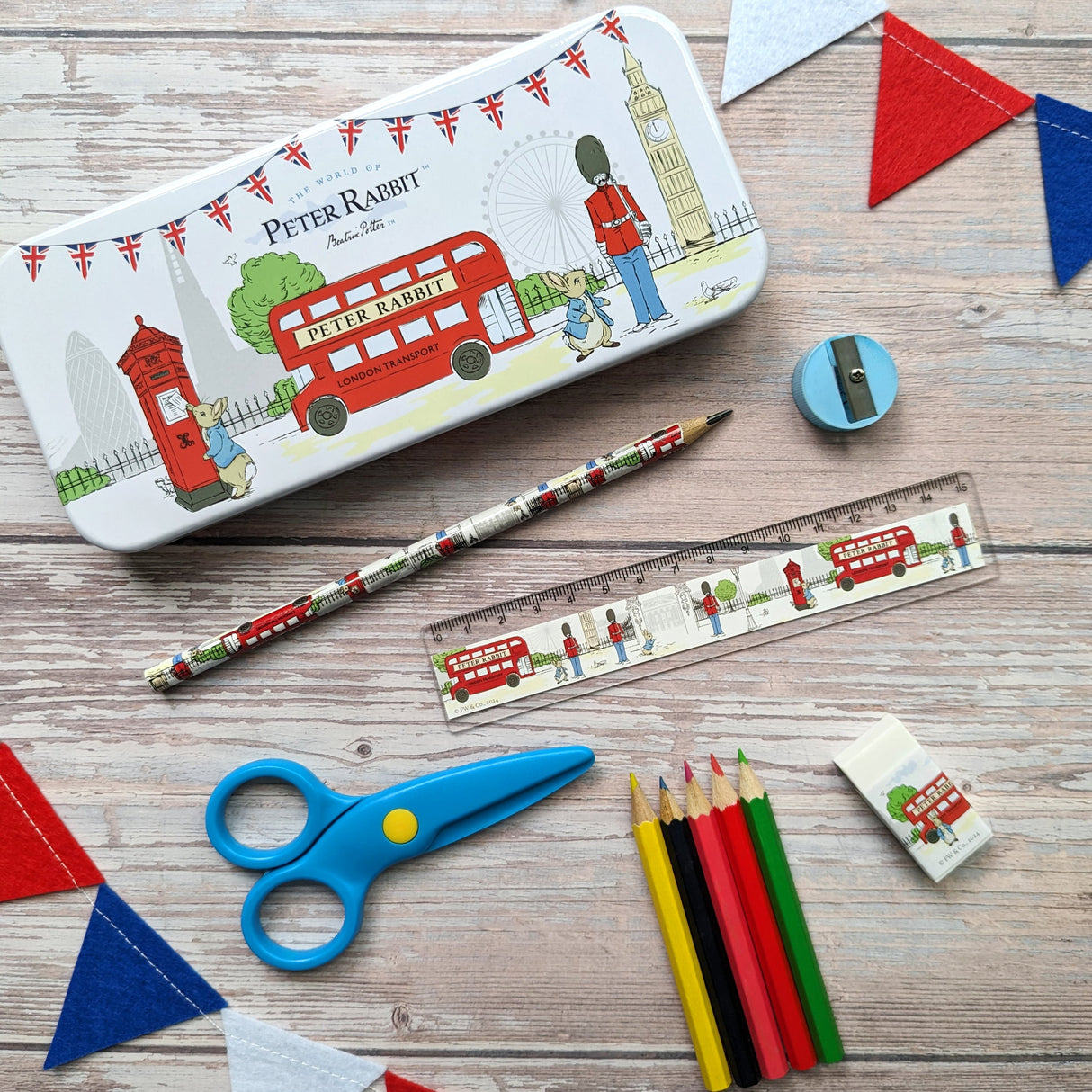 Peter Rabbit Children's Stationery Tin Set