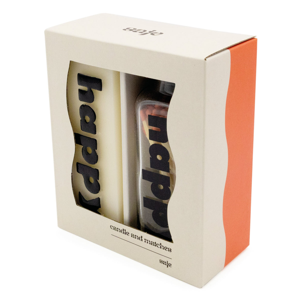 Saje Happy Candle and Matches In Glass Jar