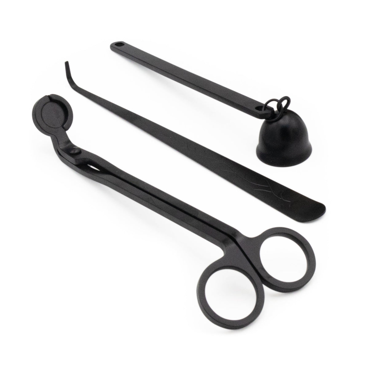 Elysian Candle Care Kit - Includes Snuffer, Wick Trimmer, Dipper & Extra-Long Matches