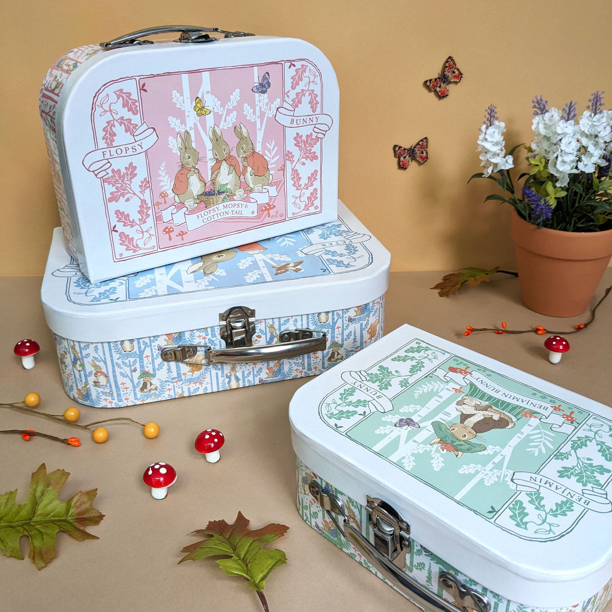 Beatrix Potter Children's Triple Carry Case Set - 3 Sizes