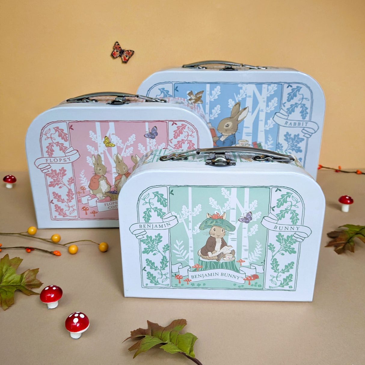Beatrix Potter Children's Triple Carry Case Set - 3 Sizes