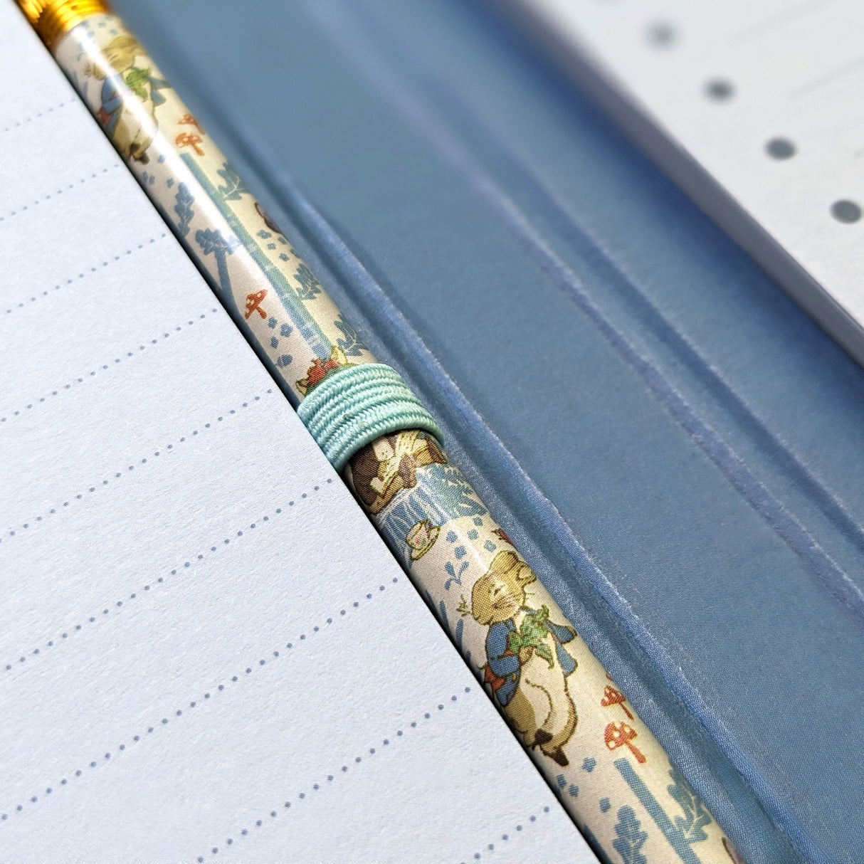 Peter Rabbit Tall Notepad and List Set with Pencil - Forest Picnic Design