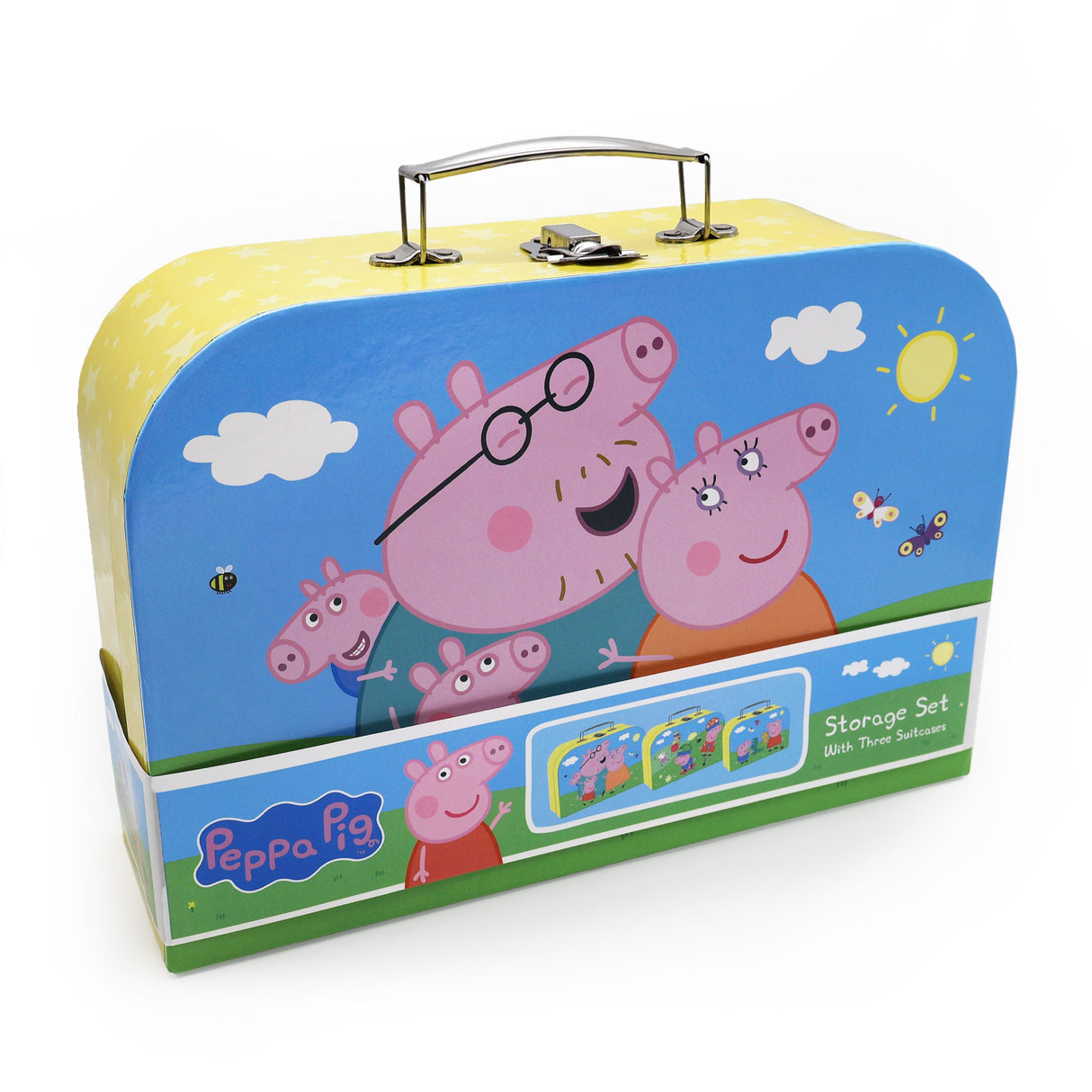 Peppa Pig Children's Triple Carry Case Set