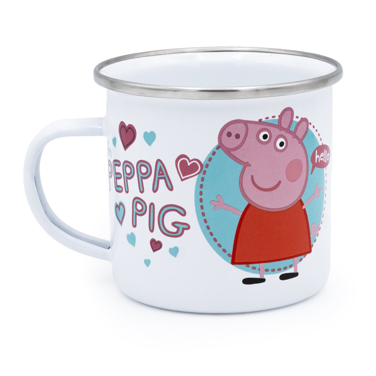 Peppa Pig Enamel Mug - Time To Party Design
