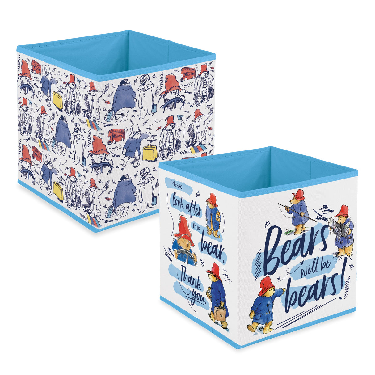 Paddington Fabric Storage Cubes – Pack of Two