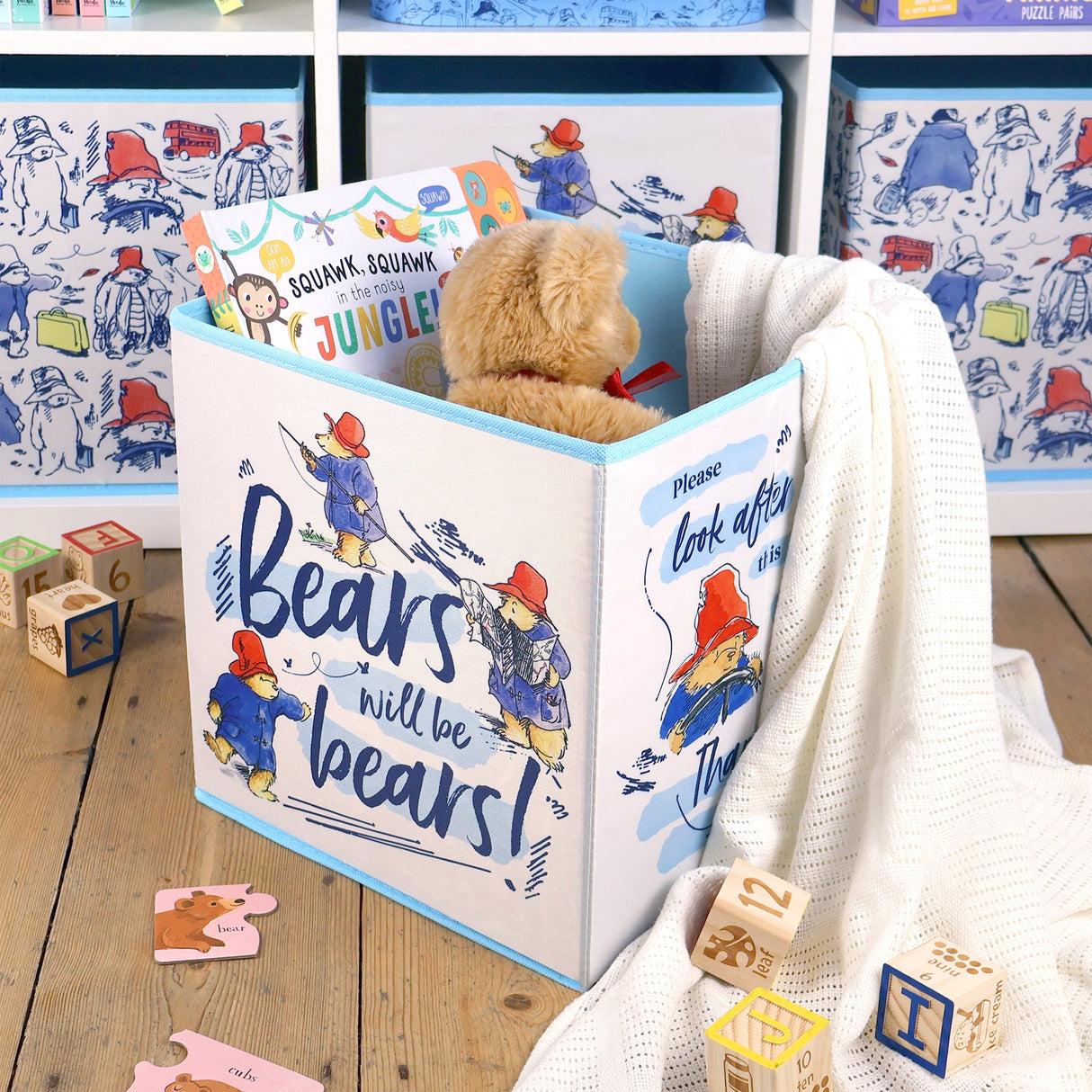 Paddington Fabric Storage Cubes – Pack of Two