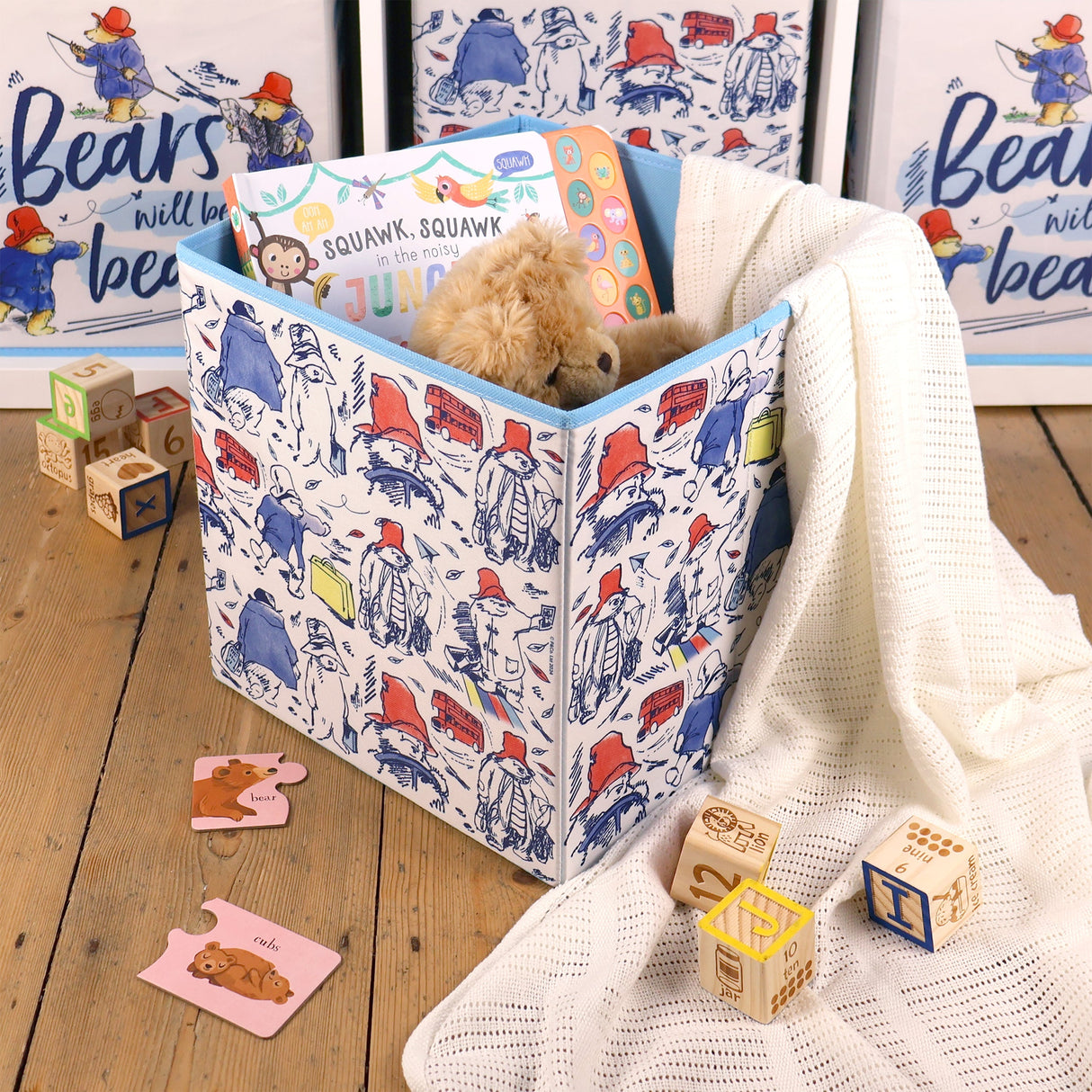 Paddington Fabric Storage Cubes – Pack of Two