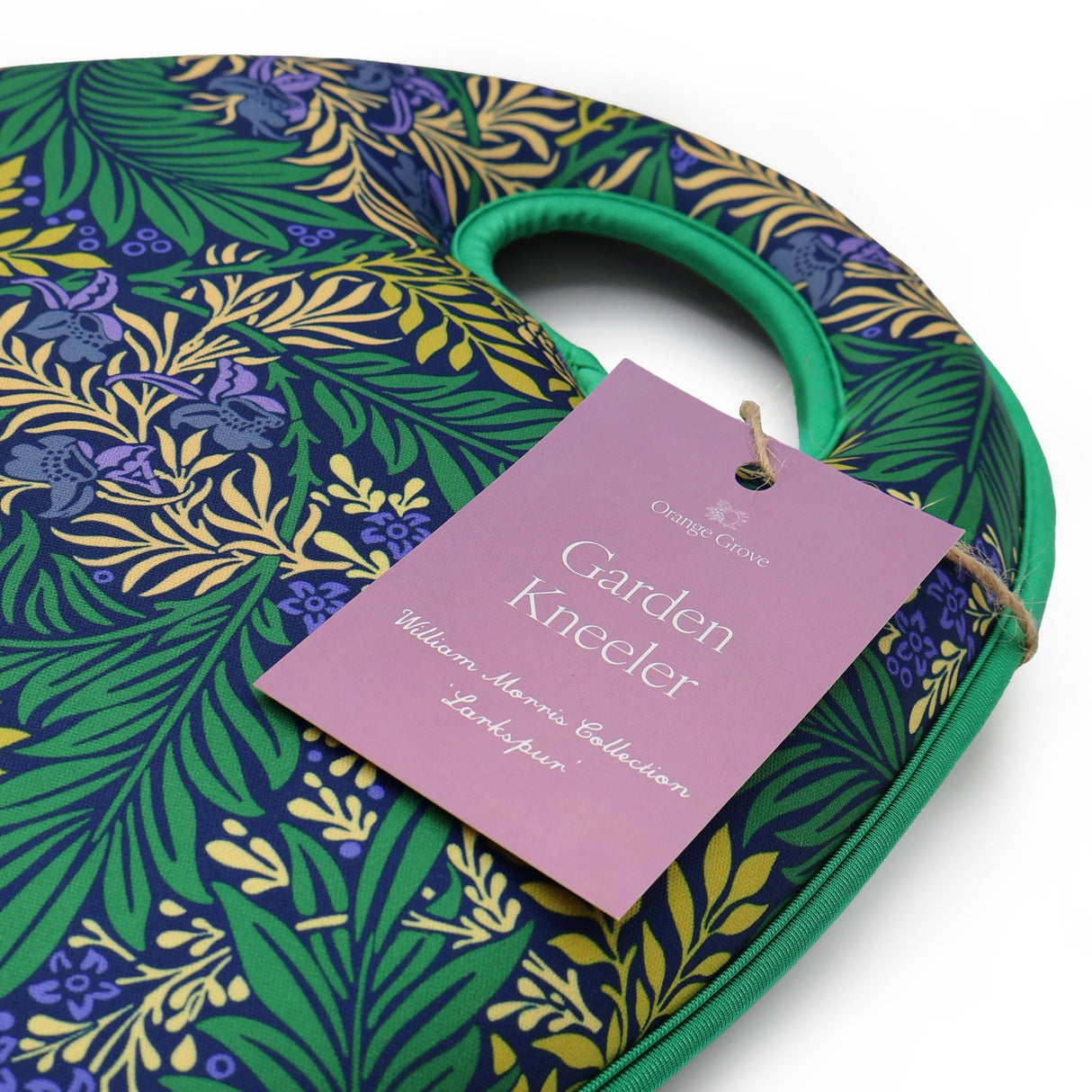 Orange Grove Garden Kneeler - William Morris Design - Padded Memory Foam
