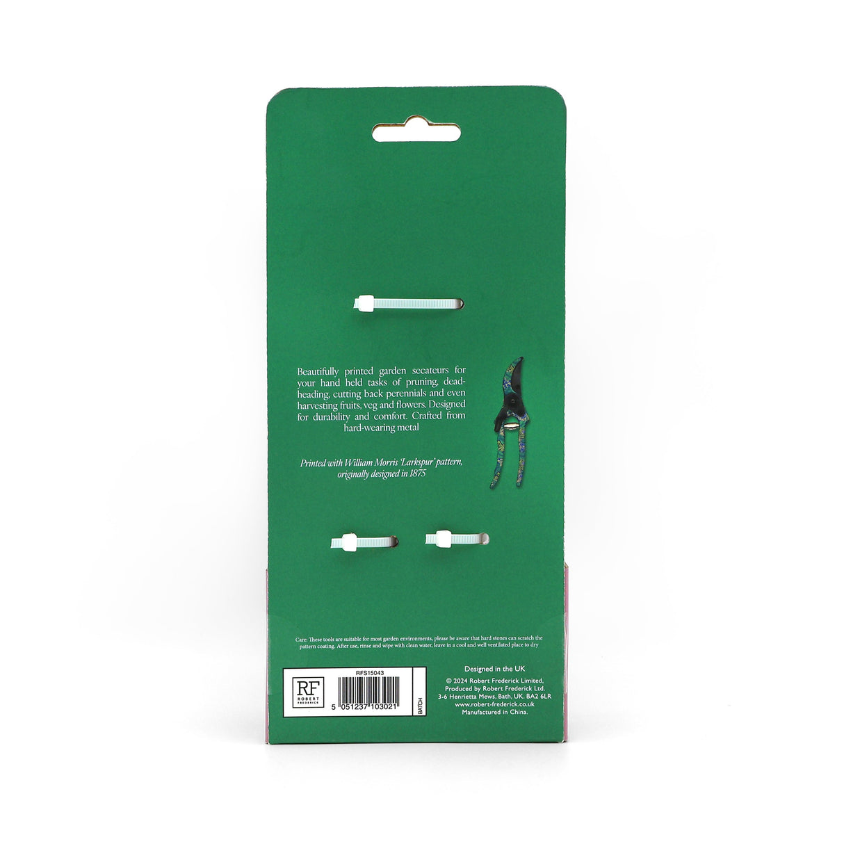 Orange Grove Secateurs - William Morris Larkspur Design