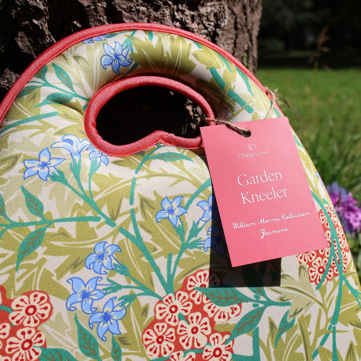 Orange Grove Garden Kneeler - William Morris Design - Padded Memory Foam
